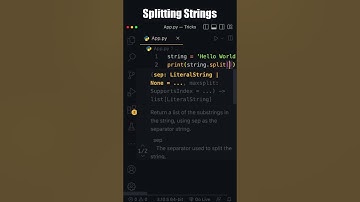 🔴  Splitting Strings in Python
