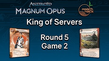 Netrunner Magnum Opus King of Servers - Round 5 Game 2 - Valencia vs. Mti Mwekundu