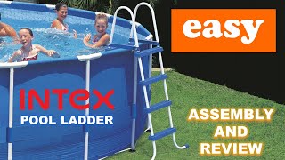 Celebrity Intex Pool Ladder - Review and Assembly Net Worth