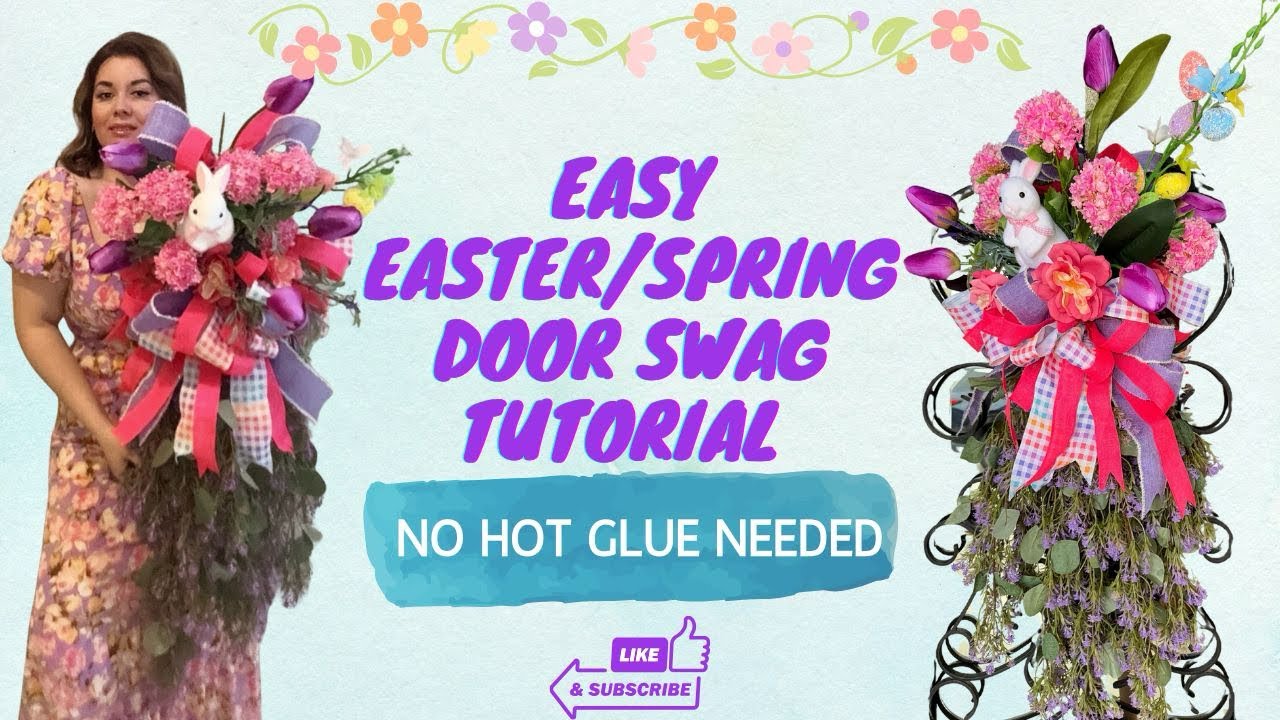 Step-by-Step Spring Door Swag DIY | Easter Edition | Spring | YadiG Crafty