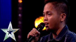 Nervous singer Rodelle from the Philippines lights up the stage | Ireland's Got Talent 2019