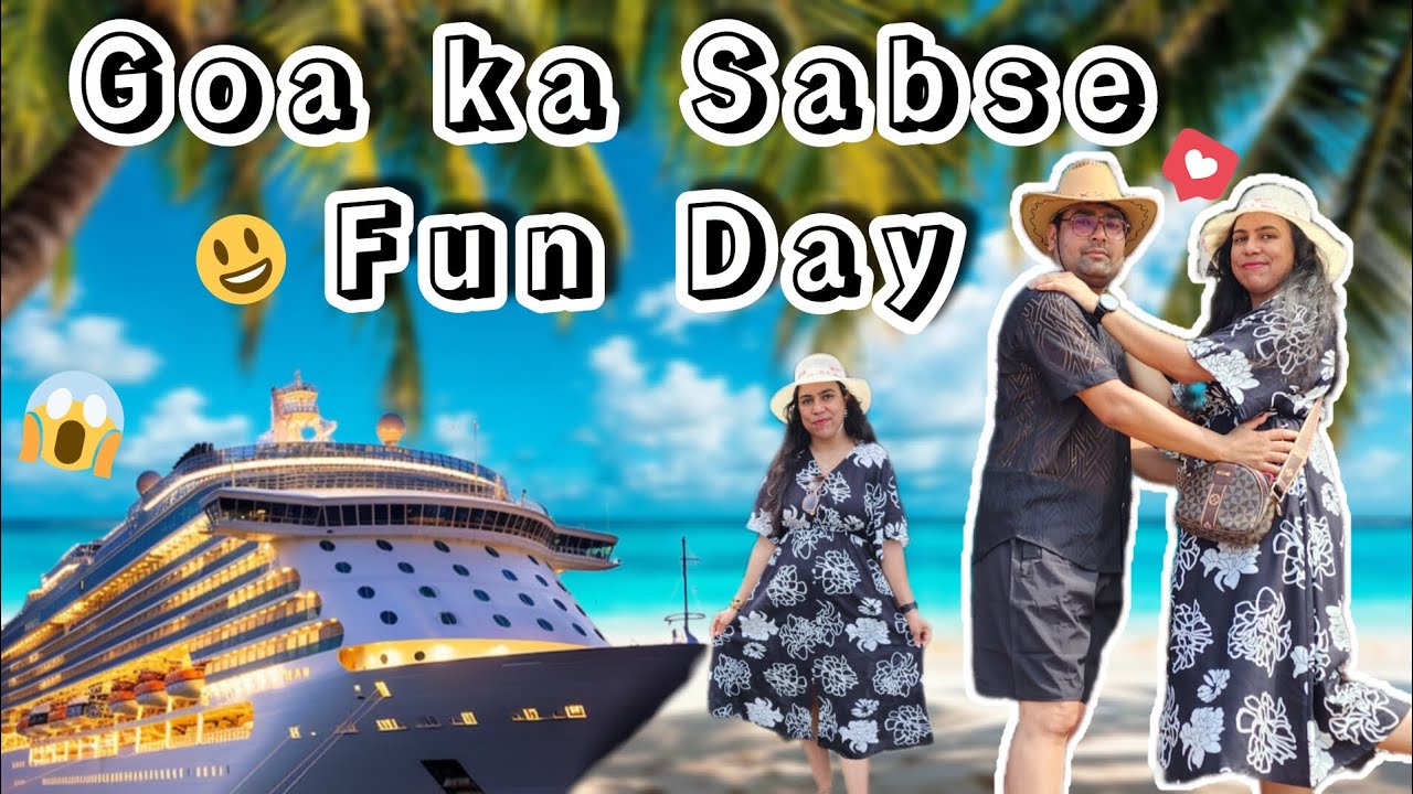 🤩Goa vlog Day-3🪂water sports| Dinner Cruise| Beach Masti 🏖️