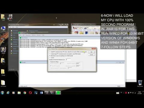 test how your CPU cooler  works! how to load CPU 100%