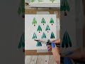 Easy tree watercolor card. #watercolor #holidaypainting