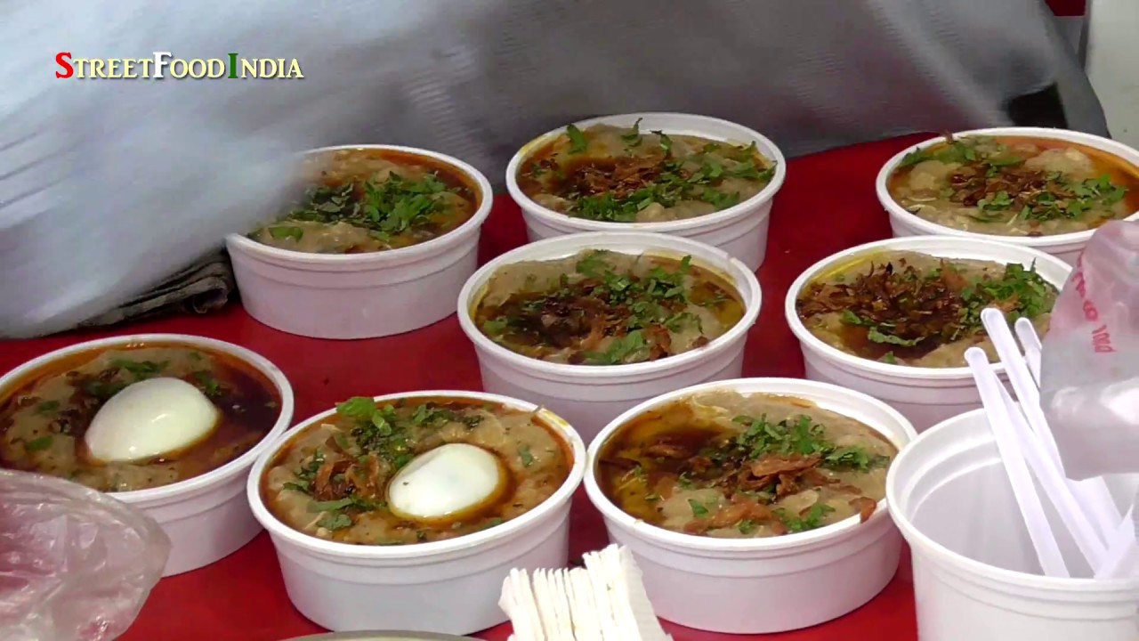 Muslims Traditional Haleem --Mutton Haleem -Beef Haleem at Hyderabad | Street Food INDIA