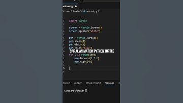 amazing spiral python turtle #python #coding #trending #viralvideo