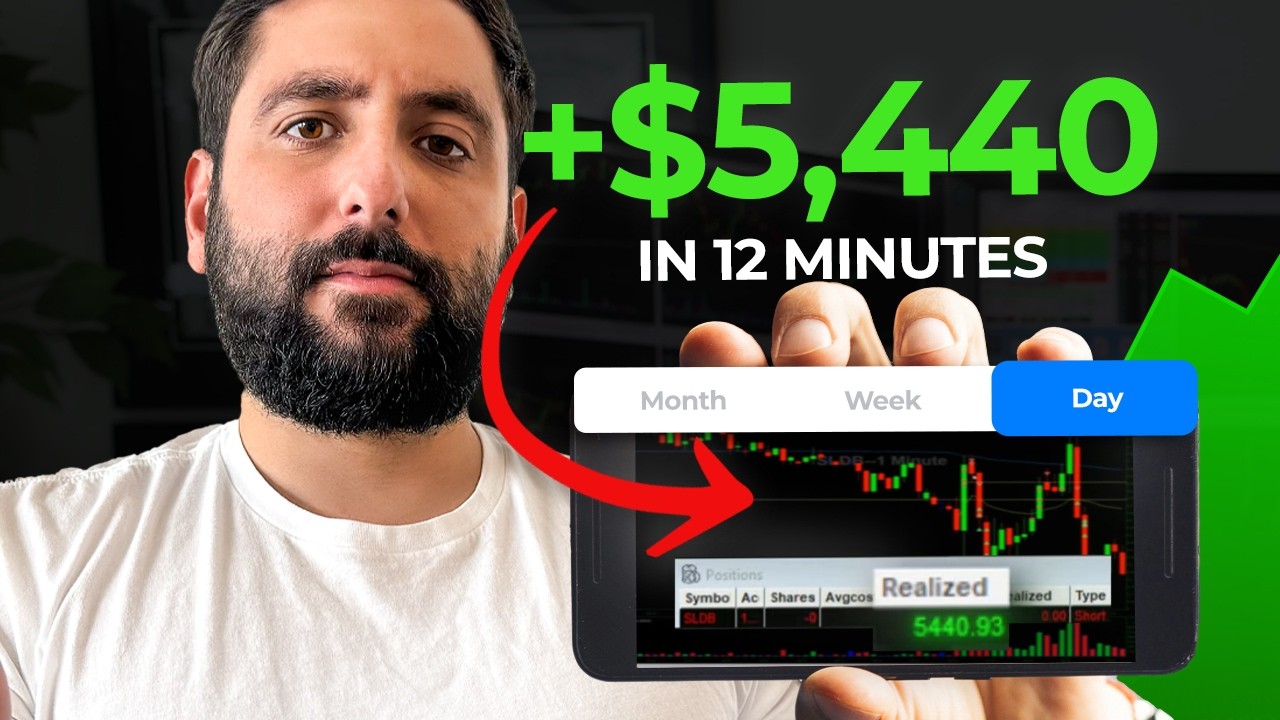 Thumbnail for I Made $453 PER MINUTE Trading This Stock | SLDB Trade Recap | How I Size Up In My Trading Explained