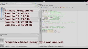 Demonstration of Sounds Generated via Matlab Coding