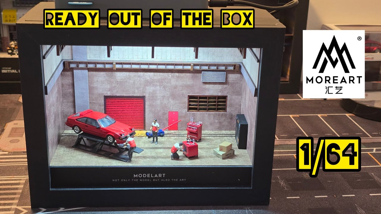 Moreart photo frame garage diorama! 1/64 scale. Unboxing Review