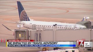 NC impacted by travel advisory amid pandemic