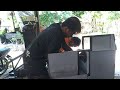 proses perontok padi