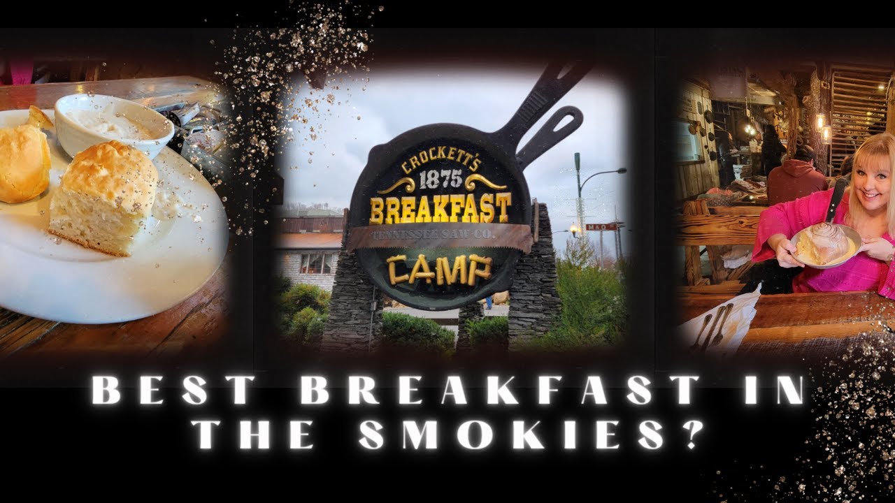 Crockett's Breakfast Camp | Breakfast in the Smokies! Giant Cinnamon Roll...yum! 