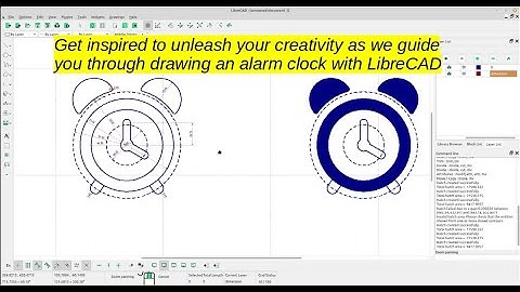 Drawing an Alarm Clock with LibreCAD: Step-by-Step Tutorial