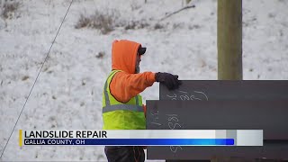 Work begins on Ohio SR 218 to mitigate landslides