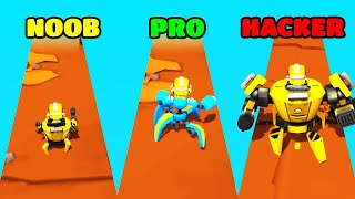 Little Robot Gameplay - NOOB vs PRO vs HACKER (iOS/Android) screenshot 5