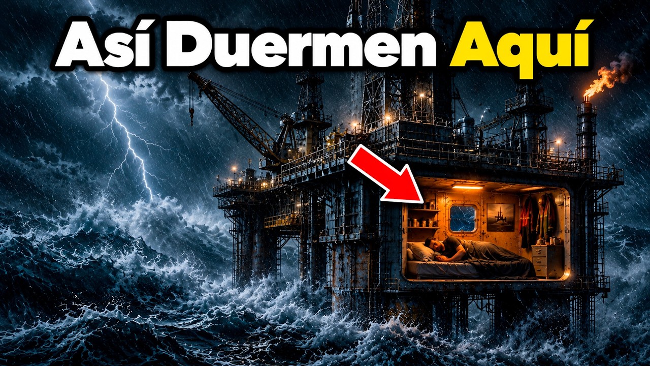 Cómo Duermen los Marineros en una Plataforma con Tormentas del Mar del Norte