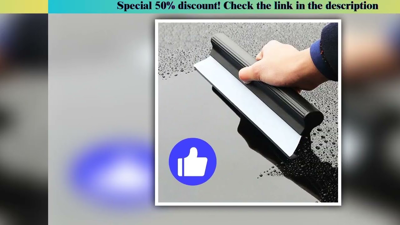 First Look Non-Scratch Soft Silicone Handy Squeegee Car Water Wiper Window Cleaning Scraper Film Scr