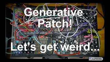 First Attempt at a Modular Generative Patch - Make Noise Shared System + Qpas, Mimeophon, and X-Pan