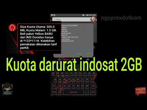 KODE DIAL KUOTA DARURAT INDOSAT OREDO Terbaru 2020. 