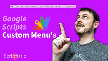 How to create a custom menu with Google scripts