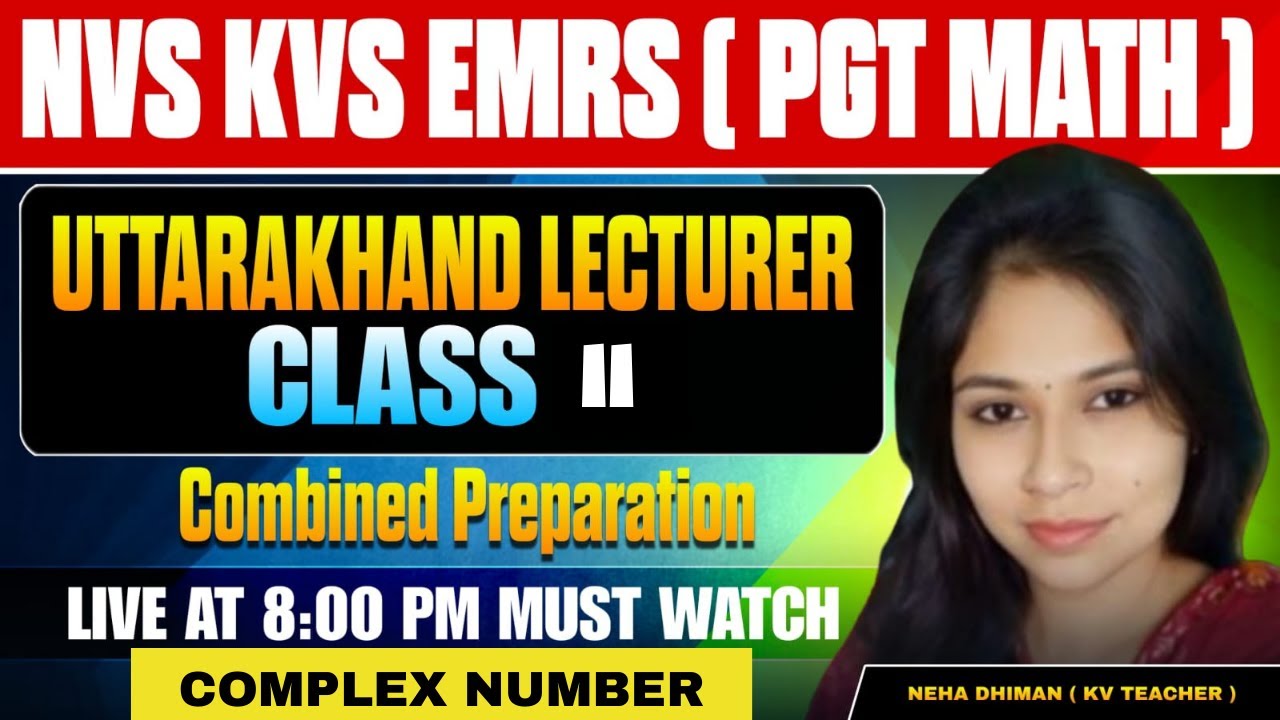 NVS | KVS | EMRS PGT | Uttarakhand Lecturer | Maths | Class 11 | Combined Preparation All State PGT