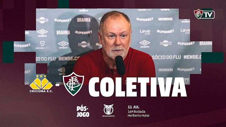 FLUTV - COLETIVA - CRICIÚMA 1 X 1 FLUMINENSE - CAMPEONATO BRASILEIRO 2024