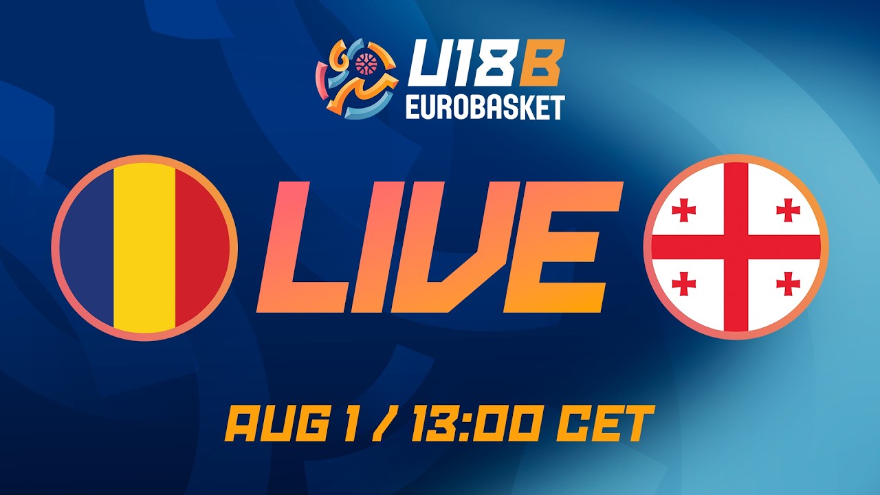 LIVE - Romania v Georgia | FIBA U18 EuroBasket 2026 Division B | Class. Games 5-8