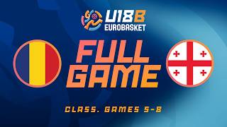 LIVE - Romania v Georgia | FIBA U18 EuroBasket 2026 Division B | Class. Games 5-8 screenshot 1