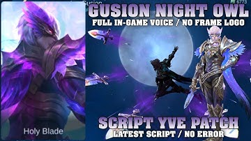 GUSION Collector Skin Script With Sounds | Latest Script | Mobile Legends Bang Bang