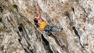 BetaVideo: Birte Gutmayer in 'Le mythomane' 7c+/8a, Saint Léger, France