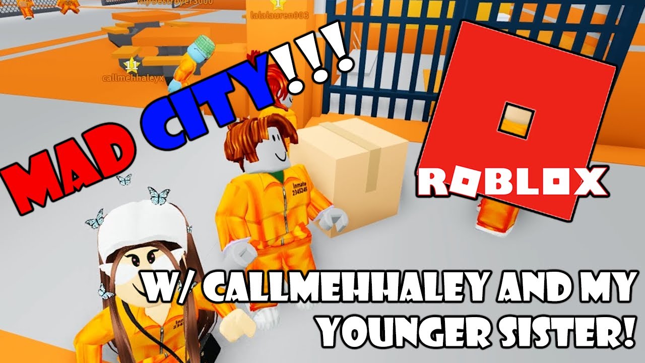 WE BROKE OUT OF PRISON!! - Playing ROBLOX w/ callmehhaley and my