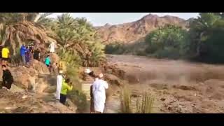 Hoqain Waterfall disappeared in minutes #Oman Flood #Rustaq