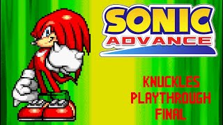 Sonic Advance 1 Knuckles Playthrough Final