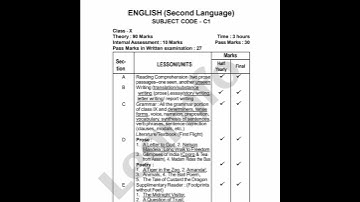 hslc seba class 10 english syllabus #exam #seba