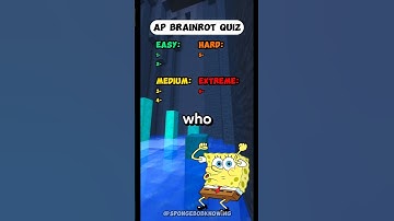 AP Brainrot Exam: How many did you get right? #spongebob #brainteasers #brainrot