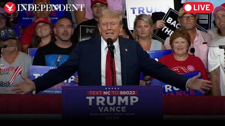 Watch again: Trump holds first rally since Biden's exit from 2024 race