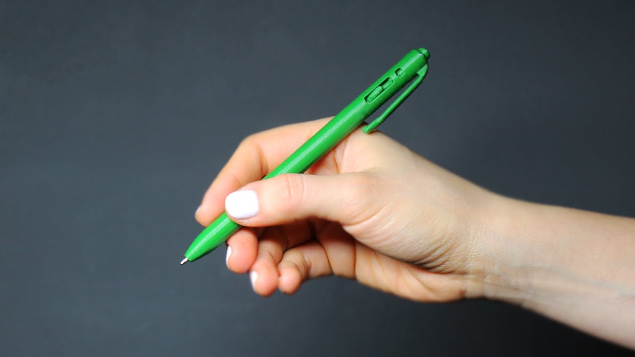 Full 3D Printed Click Pen DIY