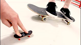 Fingerboard Vs Real Skateboard S.k.a.t.e. Andy Schrock Vs Justin Lonaker