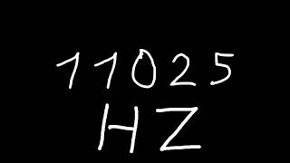 11025 hz