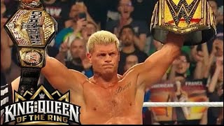 Logan Paul vs. Cody Rhodes WWE King & Queen of the Ring 2024