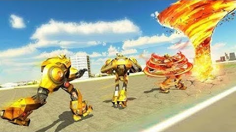 Fire Tornado Robot Transforming Game | Chari Games