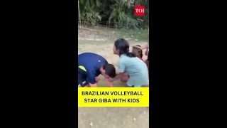 Download Lagu Brazilian volleyball star Giba captures hearts during his interaction with kids in Assam MP3 Download Lagu Brazilian volleyball star Giba captures hearts during his interaction with kids in Assam MP3