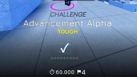 how to do advancement alpha! in Parkour Reborn!
