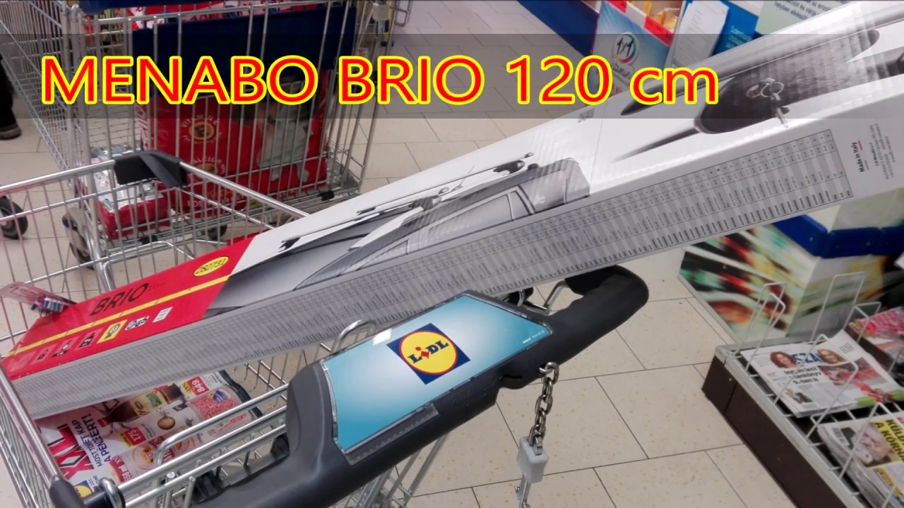 Menabo Brio 120 cm tetőcsomagtartó a LIDLből YouTube