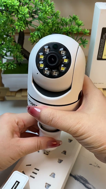 Smart wi-fi bulb camera for easy security installation #wificamera