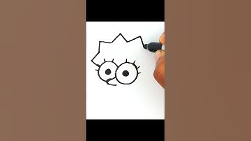 How to Draw Lisa Simpson || Step by step for beginners || #shorts