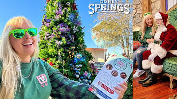 Disney Springs Christmas Tree Stroll is BACK! FULL Tour, EVERY Tree, What’s New & Meeting Santa!