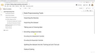 Importing the Libraries Machine Learning - Lecture # 02