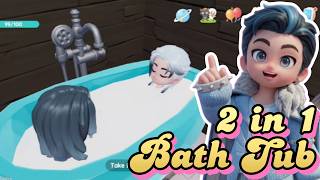 2 In 1 Bath Tub In Heartopia Game