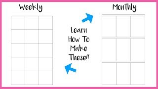 How To Make Weekly &amp; Monthly Inserts For The Big Happy Planner